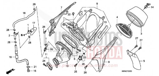 FILTRE A AIR CRF250RA de 2010